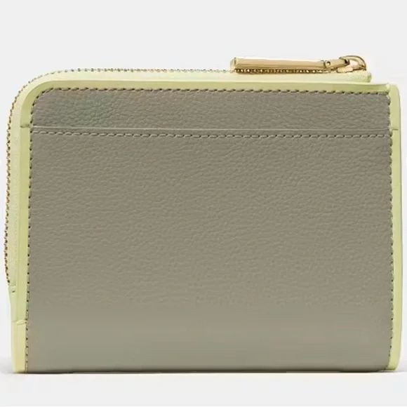 Kate Spade Gray and Yellow L-Zip Wallet - Picture 4 of 8